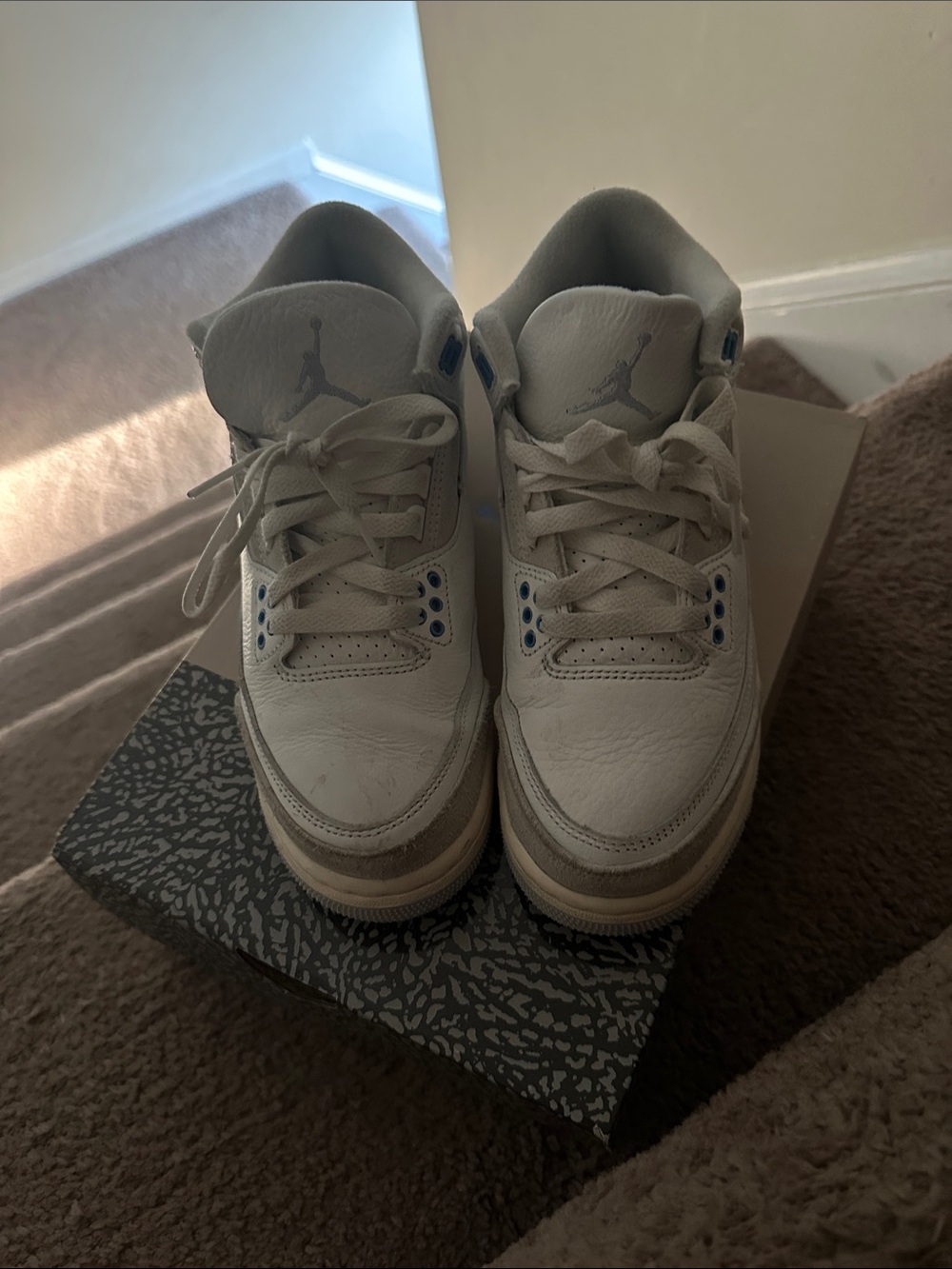 Jordan Kids White and Light Gray Basketball Sneakers